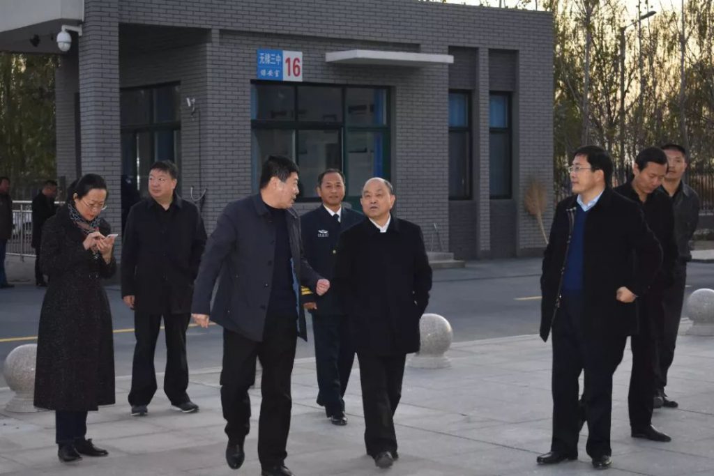 崔吉俊将军到无棣县第三高级中学参观指导