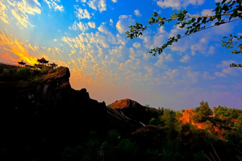 大美无棣,晚霞映满天