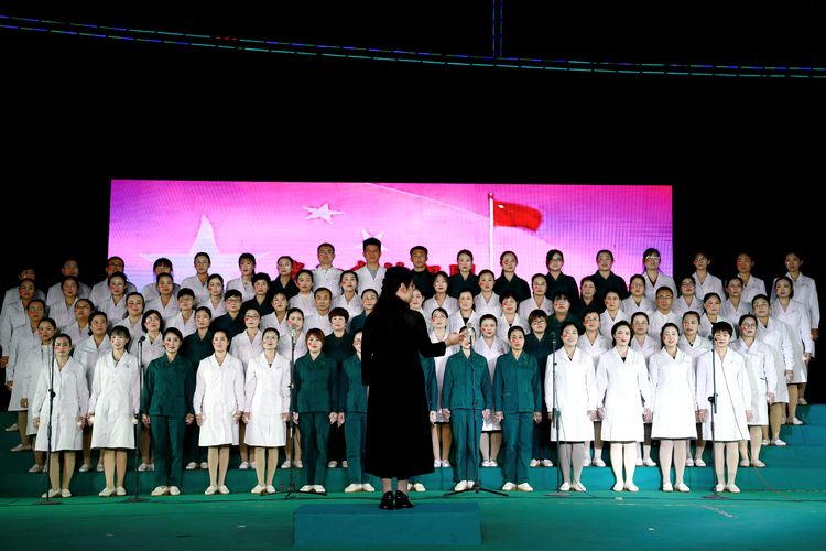 无棣县人民医院举办新院搬迁十周年歌咏比赛