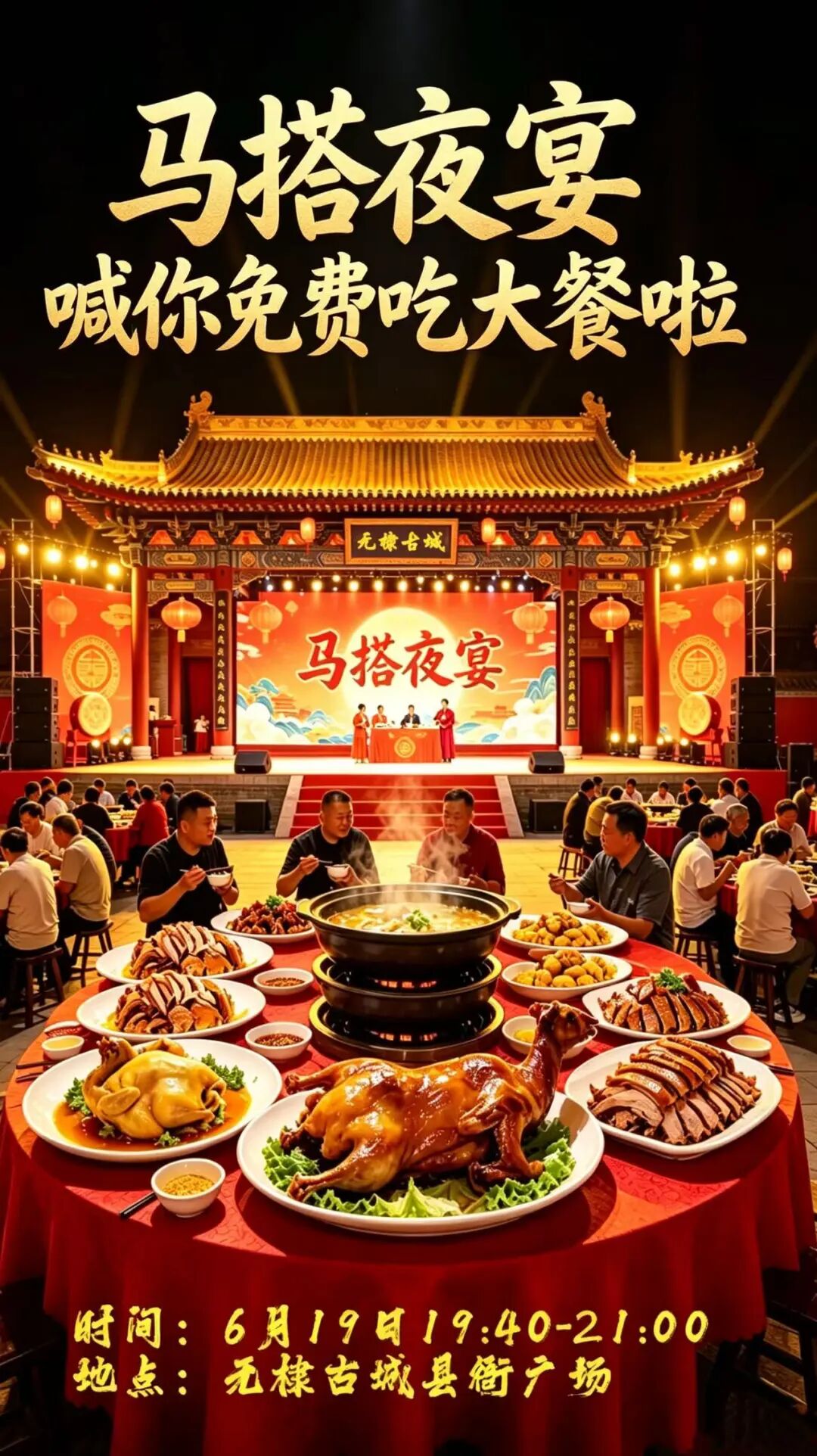 免费开席!无棣古城端午马搭夜宴,美食演艺嗨翻夏夜!