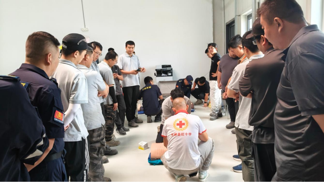 无棣县红十字会走进滨州远宏能源科技有限公司开展应急救护培训