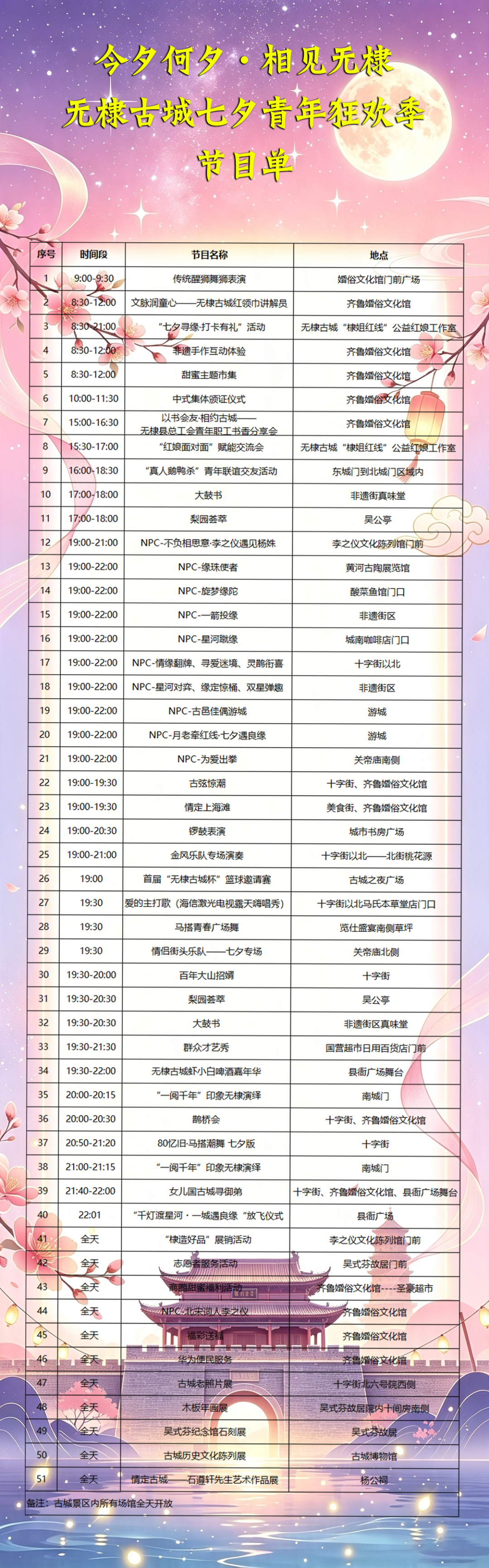 赴一场无棣县的七夕国风之约 赴一场无棣县的七夕国风之约